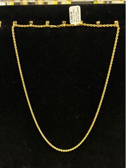 14k Rope Necklace