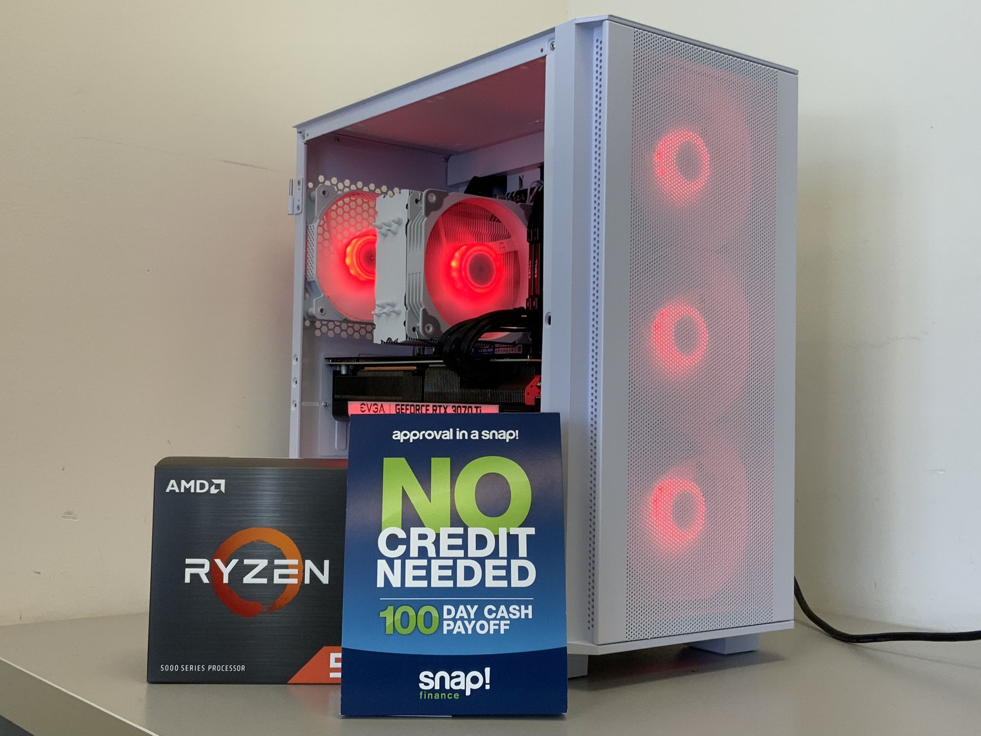 🦊 FOX 35 🦊 NO CREDIT NEEDED 🦊 FOX CUSTOM GAMING DESKTOP | PC | RIG | COMPUTER | AMD RYZEN 5-5600 | RTX 4060 | 16 GB DDR4 RAM | 1 TB SSD | WIN 11.