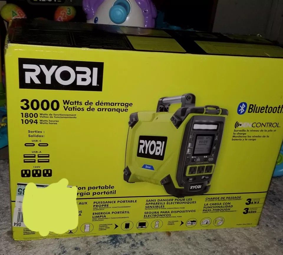 Ryobi 3000 WATT Portable Power Station ‼️NEW IN BOX‼️