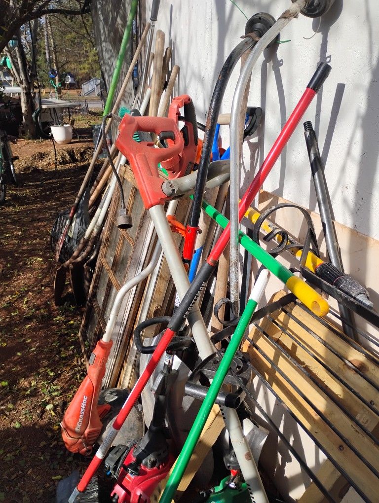 Bush Hog, Radiator, Ladders, Brakes, Shovels, Fish Forks, Hand Saws