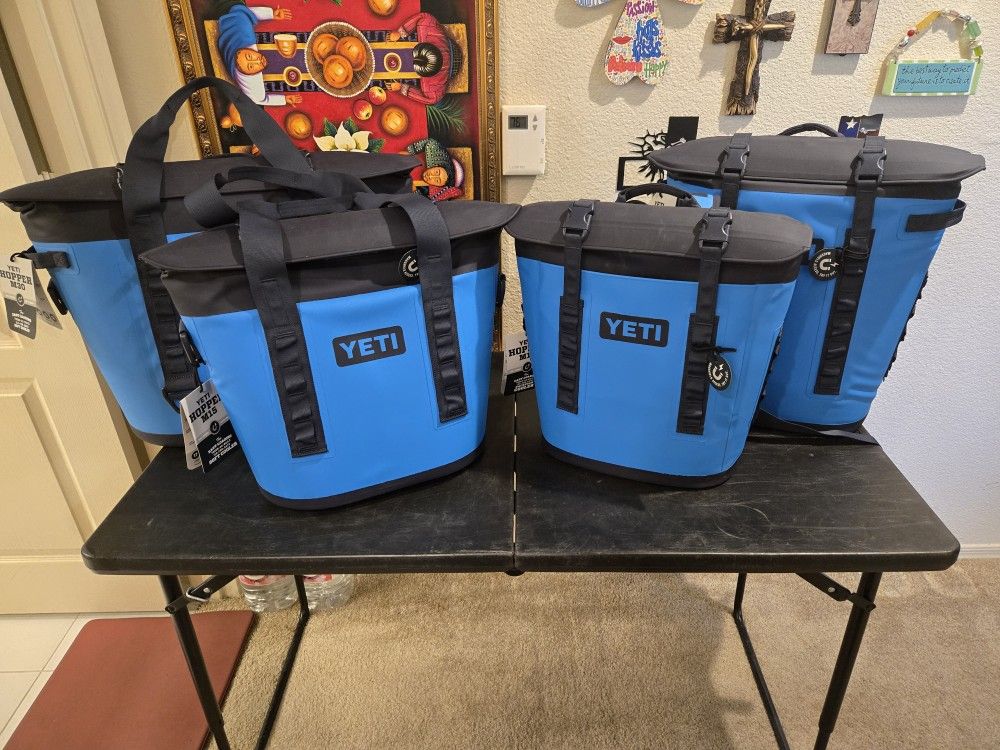 Brand New Yeti Big Wave Blue Soft Sided Hopper Tote Or Backpack M12 M15 M20 M30