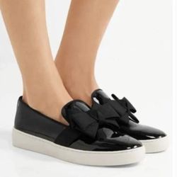 Michael Kors Collection Bow Black Patent Leather Sun