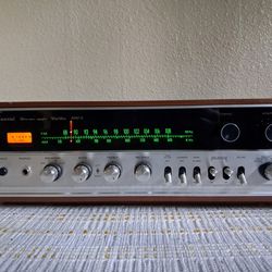Sansui 1000X Stereo Receiver Vintage Japan Wood Silver 1(contact info removed)