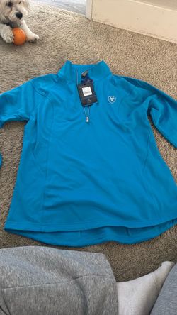 Ariat 1/2 Zip Pullover – Teal