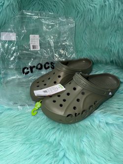 NWT Mens Crocs Size 10 - Olive Green Mens size 10, women’s size 12.