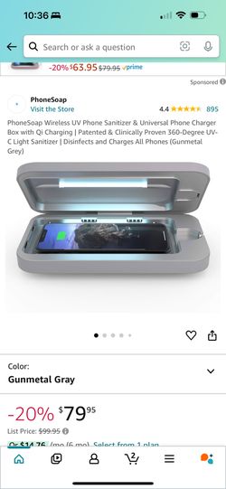 PhoneSoap Wireless UV Phone Sanitizer