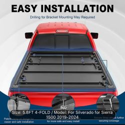 Silverado sierra 1500 bed cover 5.8 feet (send Best Offer)