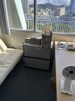 Couch white leather