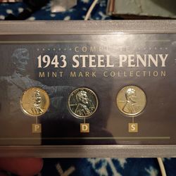 1943 steel penny mint mark collection