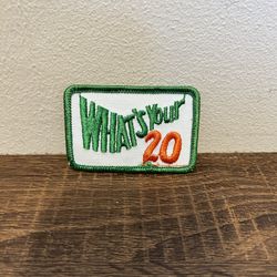 What's Your 20 CB Radio Cloth Patch Badge Trucker Embroidery Retro Automobilia