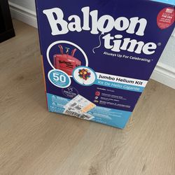 Balloon Time Jumbo Helium Kit – New in Box (Inflates ~50 Balloons)