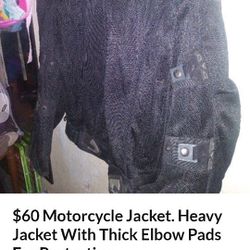 Motorcycle Jacket $60