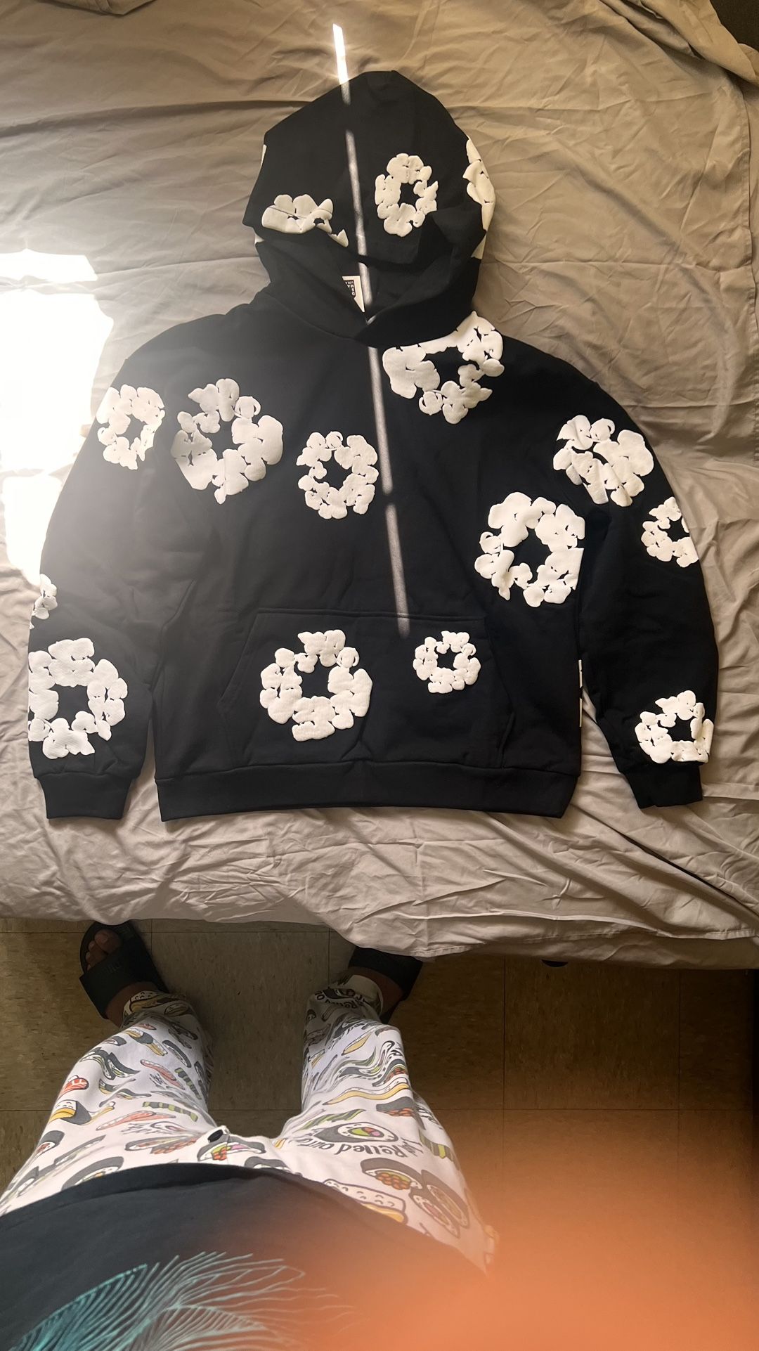 Denim Tears Black Hoodie L