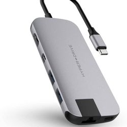 Hyperdrive USB Type C hub Dongle 8 In1 USB -C Multiport Adapter For Mac