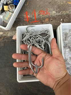 Large fishing hooks