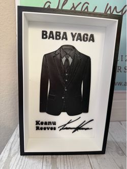 John Wick inspired “Baba Yaga” suit desktops display 8.5”x5.5”