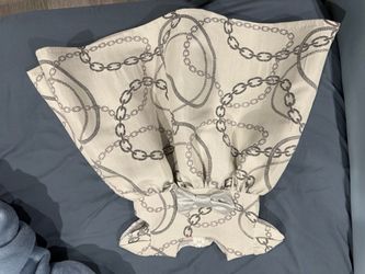 Chain Print Blouse with Bow Detail