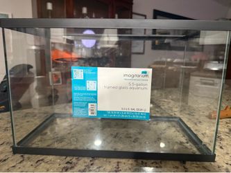 5.5 framed glass aquarium