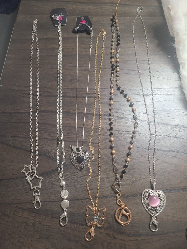 Necklace badge/ID Holders Lot of 8