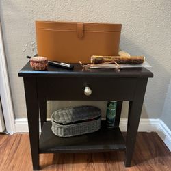 End Table With A Drawer And Bottom Shelve 