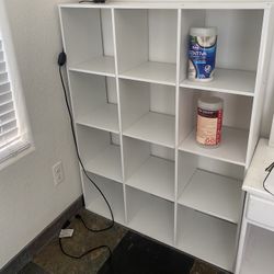 White Cubicle Shelf - $15