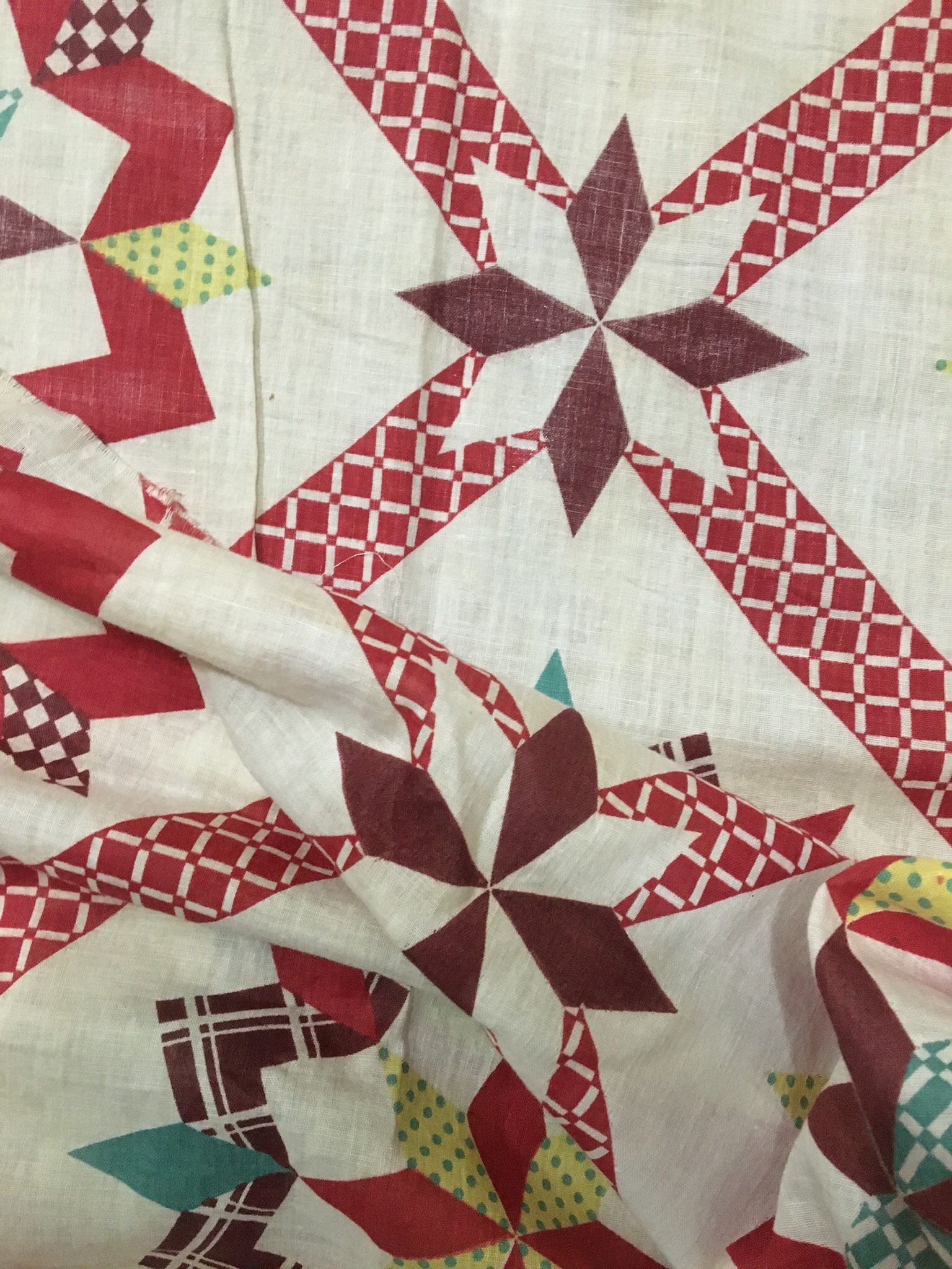 Quilt Top “Carpenters Wheel”