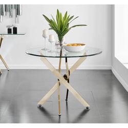 Glass Round Dining Room Table