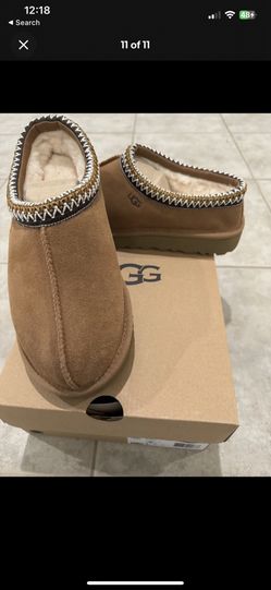  🌰 UGG TASMAN SLIPPERS CHESTNUT SZ 8 WOMEN 🌰