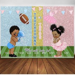 Touchdowns Or Tutus (7x5ft) Backdrop 