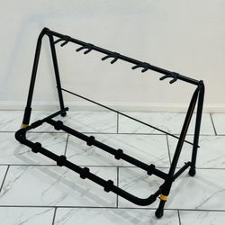 Hercules Multi Guitar Stand, Foldable 5-Holder Rack with Adjustable
