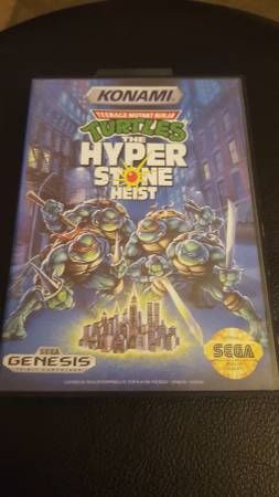 Sega Genesis Teenage Mutant Ninja Turtles The Hyper Stone Heist