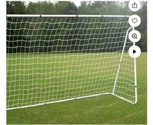 12FT × 6FT Portable Soccer Goal Net Adult Kids Outdoor Soccer Training Steel Frame