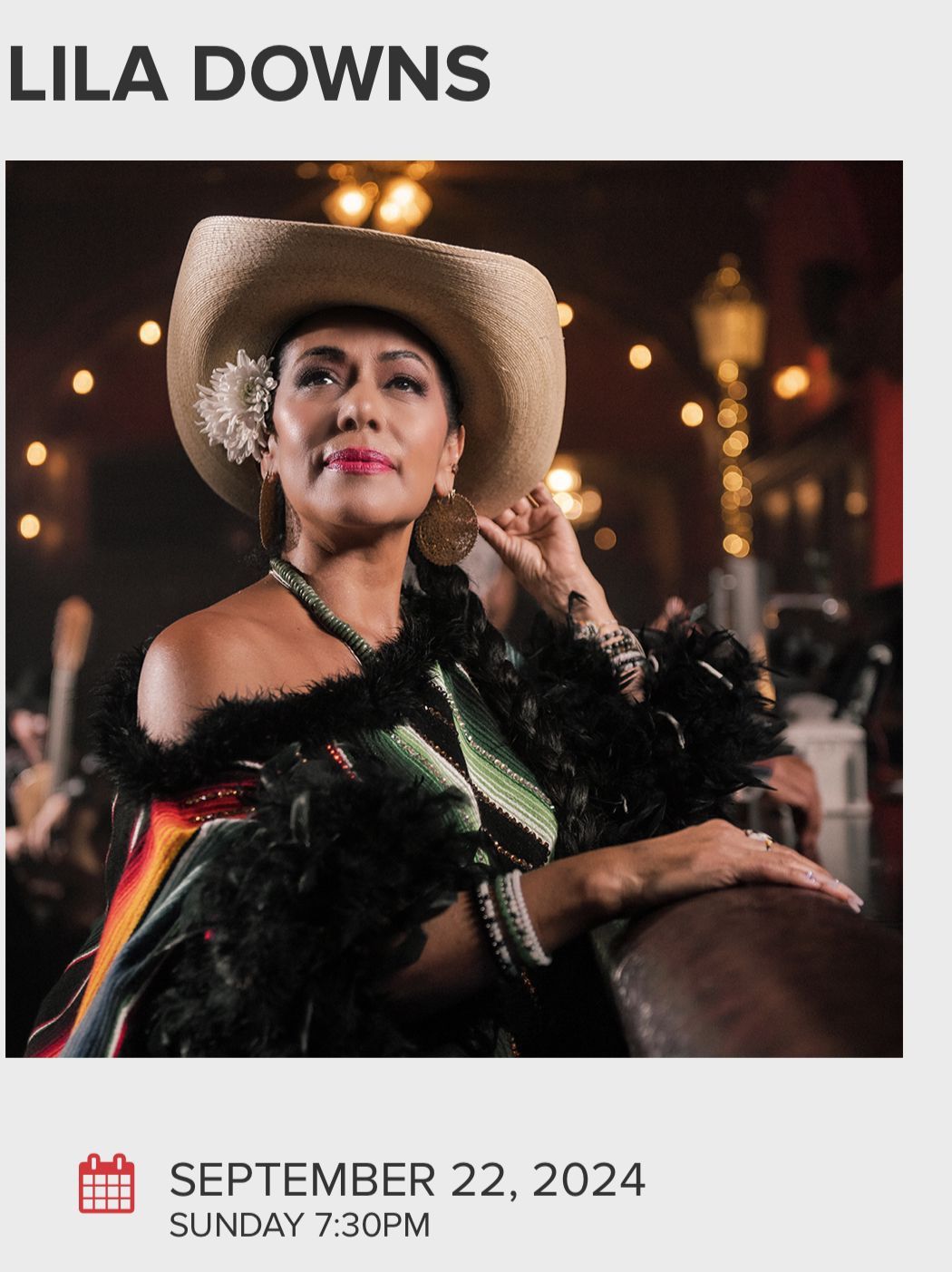 Lila Downs Concert Sep/22