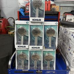 Lively 4-Spray Patterns Wall Mount 4.312 in. Handheld Shower Head in Vibrant Brushed Nickel Kohler