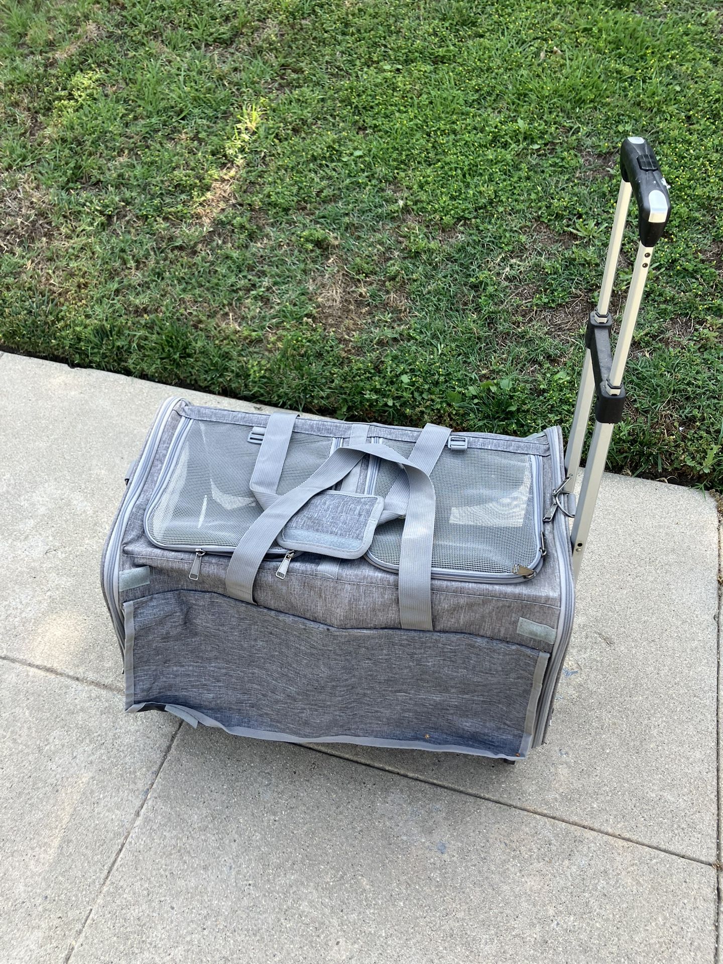 Double Cat Dog Pet Stroller New