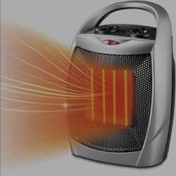Kismile Small Electric Space Heater,Portable Ceramic Space Heater Fan For Office With Adjustable Thermostat And Overheat Protection ETL Listed For Kit