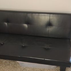 Barely Used Leather Futon 
