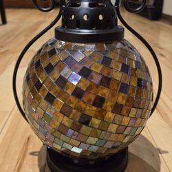 PartyLite Global Fusion Mosaic Votive/Tealight Lantern (10.5" tall & 8" diameter)