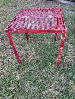 Vintage Metal Plant Stand or small table