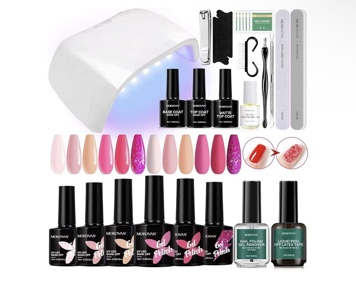 Gel Nail Polish Kit: Tools for DIY Manicure & Nail Art