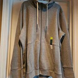 New womans size 4X Tek Gear ultra soft fleece grey sweater 🩶🤍


