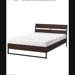 QUEEN TRYSIL Bed frame
Dark brown, Luröy, Espresso, Bedroom