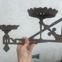 Two Victorian Plant or Candle Holders