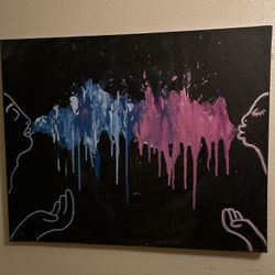 Lover’s Peek Abstract Painting
