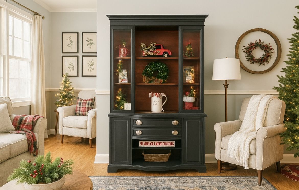 Black Accent Cabinet