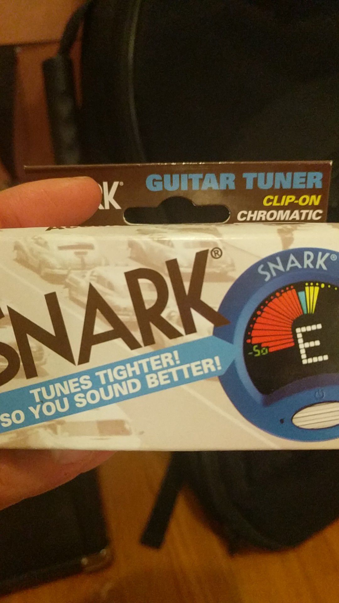 Snark SN-1 blue guitar and bass tuner - chromatic - with metronome