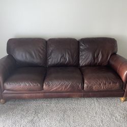 Natuzzi Italia Real Leather Sofa 