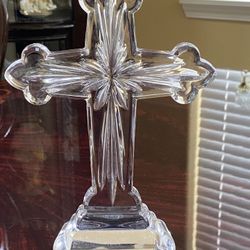 Vintage 24% Lead Crystal Cross 10 (easter gift)