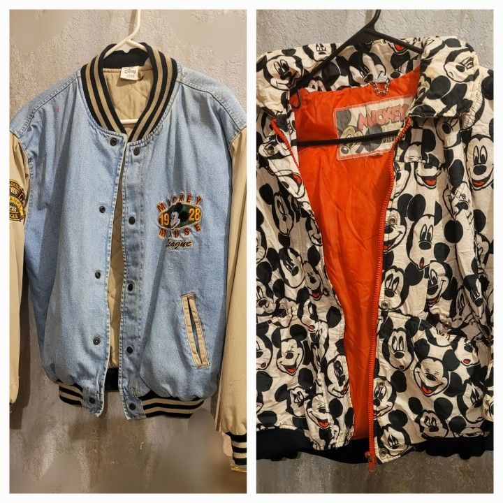 Mickey Mouse League Denim Jkt & MM Bomber Jkt