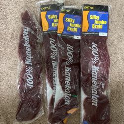 Burgundy Jumbo Braiding Hair Kakekalon 